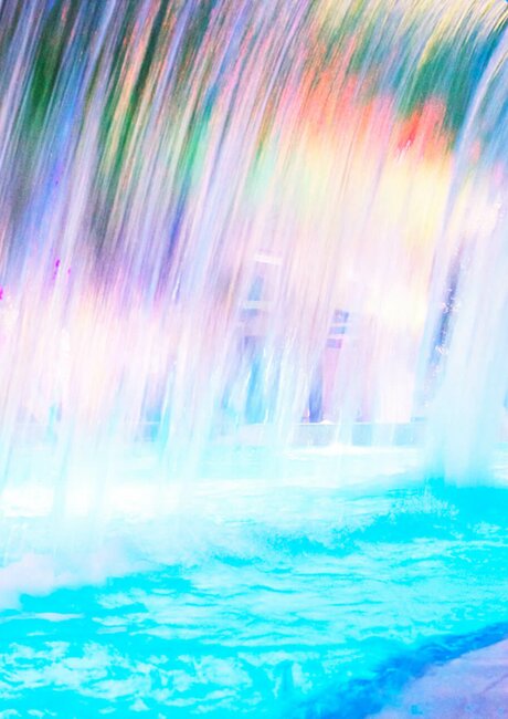 Wasserfall in der Westfalen-Therme